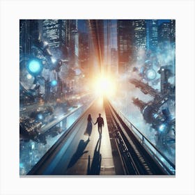 Futuristic City 12 Canvas Print