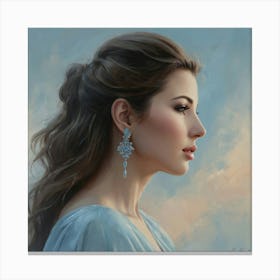 lady portrait Canvas Print