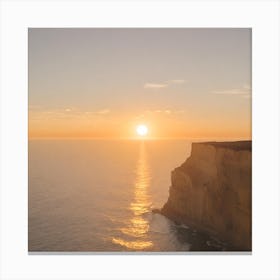 Sunset At Great Cliffs - Sunset Stock Videos & Royalty-Free Footage Canvas Print