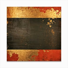 Abstract Vintage Thanksgiving Design Featuring Weathered Metallic Gold Paint Splashes On A Warm Pape (1) Canvas Print