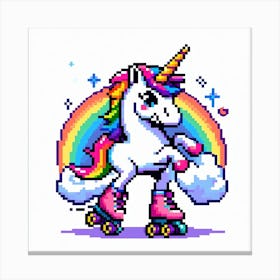 Unicorn Pixel Art 1 Canvas Print