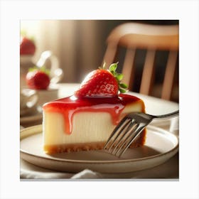 Strawberry Cheesecake Canvas Print