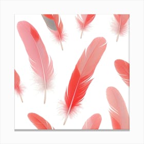 Pink Feathers Lienzo