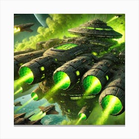 Venusian Toxis Dominator Converted Canvas Print