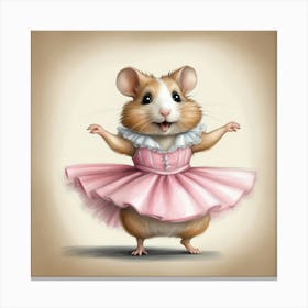 Hamster Ballerina Canvas Print