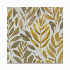 Gold Leaves Canvas Print