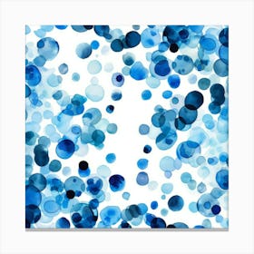 Watercolor Polka Dots Background Canvas Print