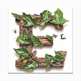 Letter E 1 Canvas Print