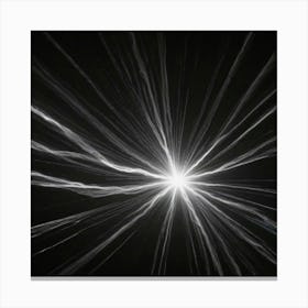 Black Starburst Canvas Print