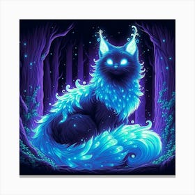 A mystical cat Canvas Print