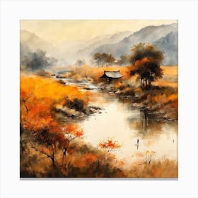 Japanese Landscape Painting (106) Canvas Print