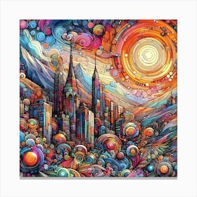 Cityscape 7 Canvas Print