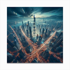 Skyscraper City Canvas Print