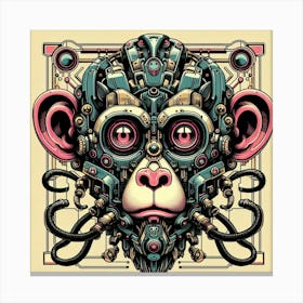 Monkey Head Canvas Print