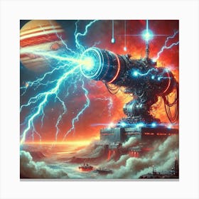 A Sci Fi Depiction Of The Wrath Cannon Discharge 1 Canvas Print