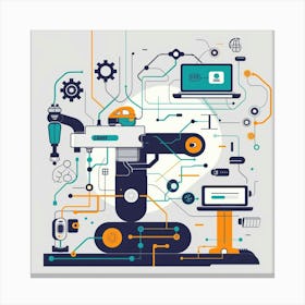 A Workflow Automation Vector Design Illustration 1718669261 2 Canvas Print