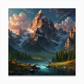 Mountain Landscape 23 Canvas Print