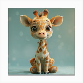 Cute Giraffe 34 Canvas Print