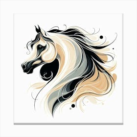 Creative Horse Beauty Illustration Nr 206 Canvas Print