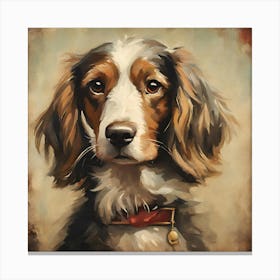 Dog Portrait, National Pet Day! 1 Canvas Print