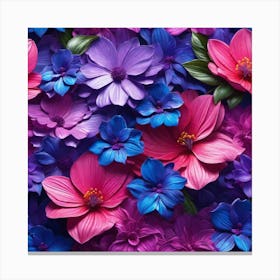 Flowers Wallpaper 8 Canvas Print