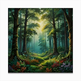 Forest Path Canvas Print