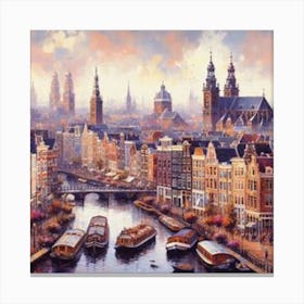 Amsterdam Canals 3 Canvas Print