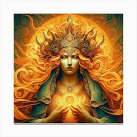 Goddess Of The Sun Canvas Print