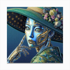 Robot Lady Canvas Print