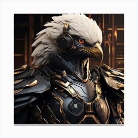 Futuristic Eagle Canvas Print