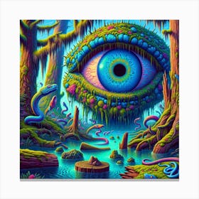 Swamp Blues Cyclops Canvas Print