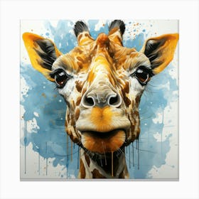 Giraffe Face Canvas Print