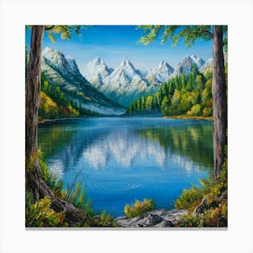 Mountain Lake 18 Canvas Print