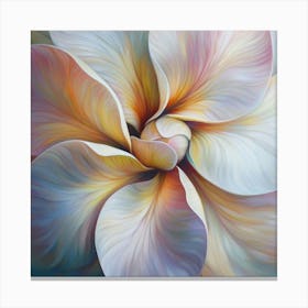 Floral Art 0011 11 Poster Nov Frangipani 0028 Bp6586 A Close Up Of The Center Inside An Most Beautiful Fran 1b058e24 C4b Canvas Print