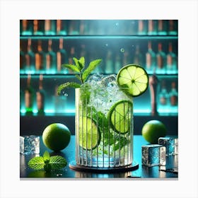 A Fusion Drink Named Siberian Calamansi Mojito, Canvas Print