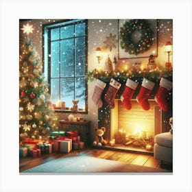 Christmas Stockings Canvas Print