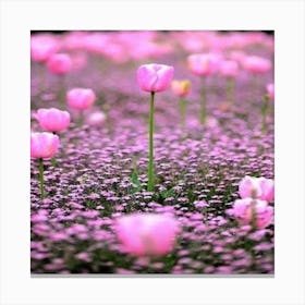 Pink Tulips 1 Canvas Print