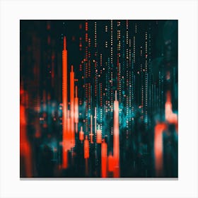 Abstract City Lights Canvas Print