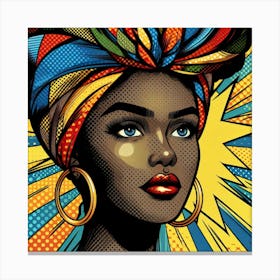 Zena Pop African Woman Canvas Print