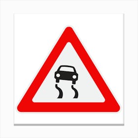 Road Sign.A fine artistic print that decorates the place.23 Canvas Print