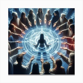 Circle Of People 1 Canvas Print