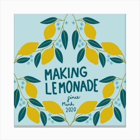 Making Lemonade Square Canvas Print