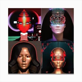 Futuristic Portraits Canvas Print