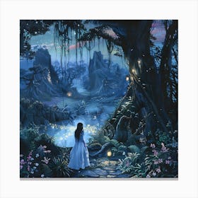 A Mystical Fairy Tale Princess Canvas Print