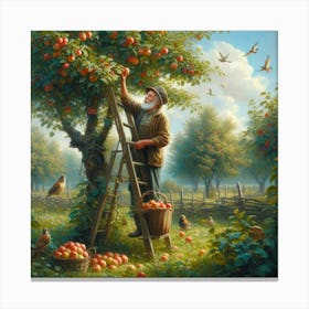 Apple Picker Canvas Print