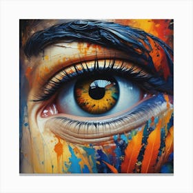 Eye Of A Woman Canvas Print