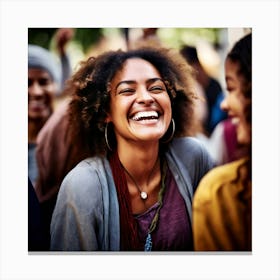 Smile Joy Friendship Unity Diversity Gathering Culture Community Celebration Laughter Con (1) Canvas Print