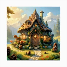 Fairy Cone Cottage #1 Canvas Print