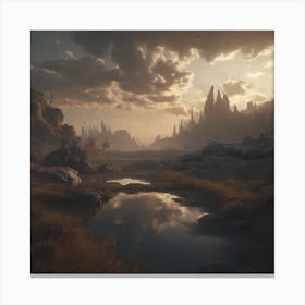 Desert Landscape 39 Canvas Print