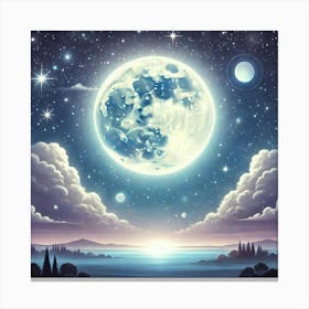 Full Moon In The Sky 38 Canvas Print